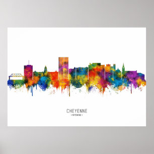 Poster Horizonte de Cheyenne Wyoming