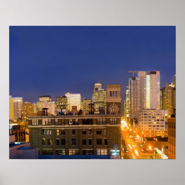 Póster Horizonte de Chicago, Illinois, fotografado de Wes (Frente)