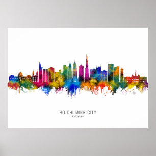 Poster Horizonte de Cidade Ho Chi Minh Vietnã
