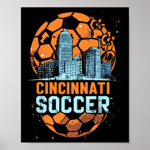 Poster Horizonte de Cincinnati Soccer City Cool Cincy 513