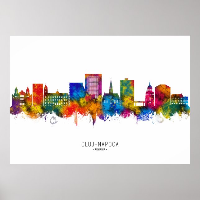 Poster Horizonte de Cluj-Napoca Romênia (Frente)