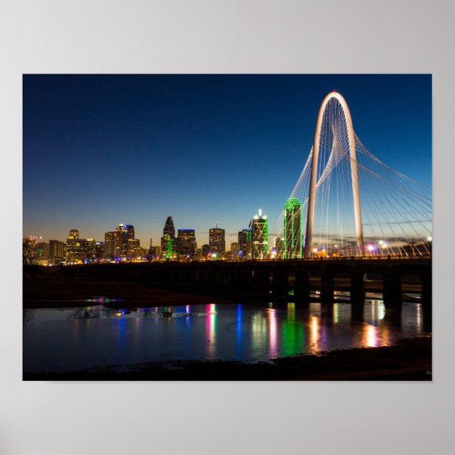 Poster Horizonte de Dallas ao Amanhecer (Frente)