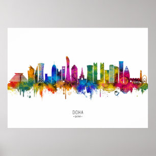 Poster Horizonte de Doha, Qatar