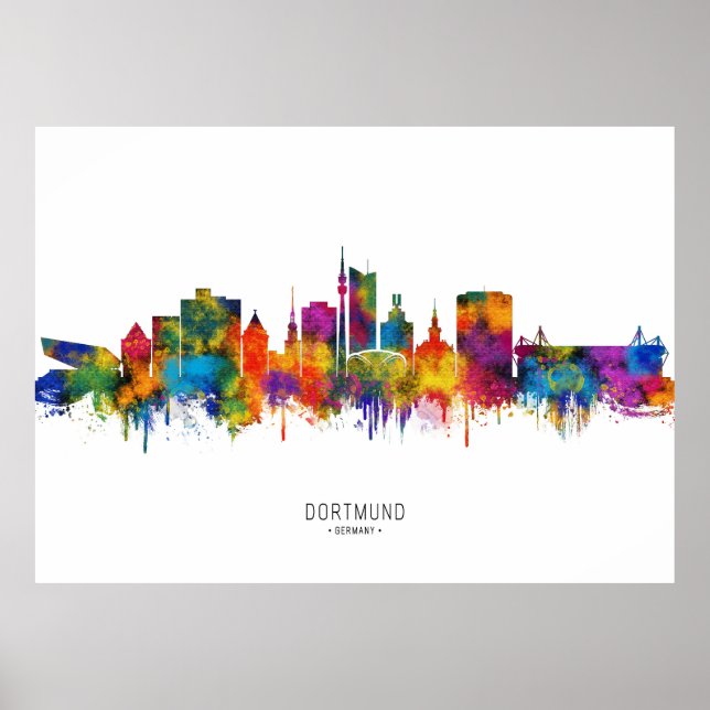 Poster Horizonte de Dortmund Alemanha (Frente)