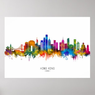 Poster Horizonte de Hong Kong China