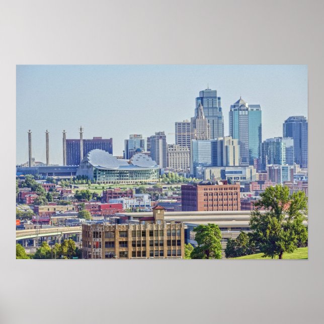 Poster Horizonte de Kansas City, Missouri, centro (Frente)