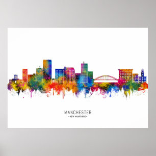 Poster Horizonte de Manchester New Hampshire