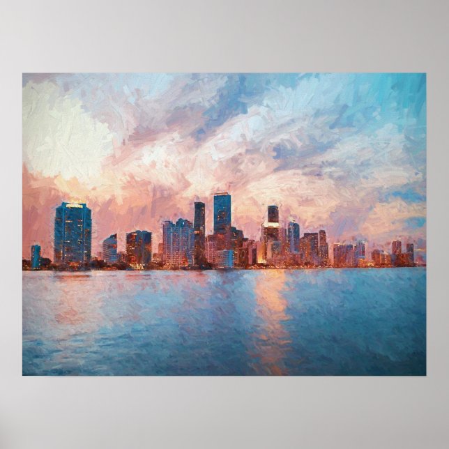 Poster Horizonte de Miami (Frente)