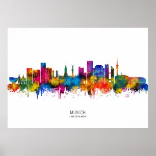 Poster Horizonte de Munique Alemanha
