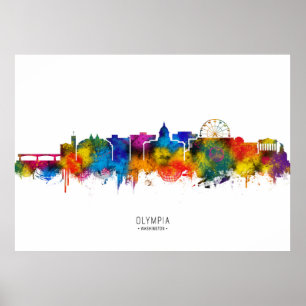 Poster Horizonte de Olympia Washington