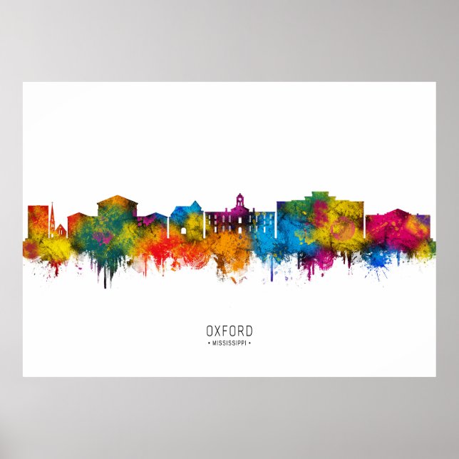 Poster Horizonte de Oxford Mississippi (Frente)