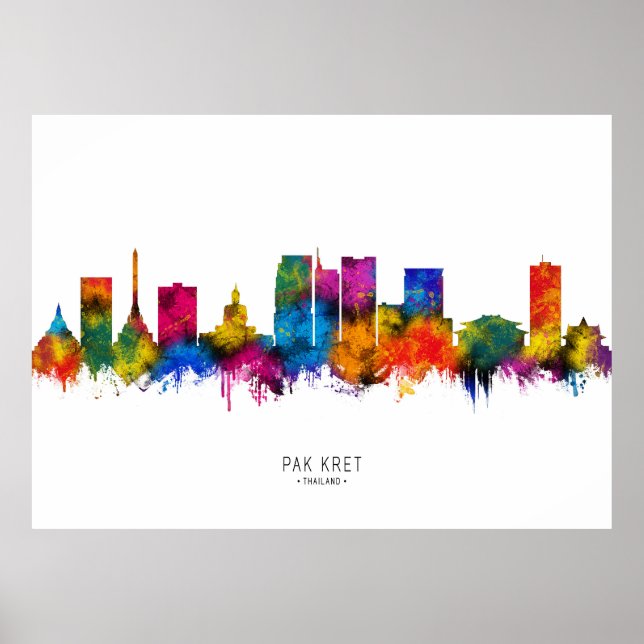 Poster Horizonte de Pak Kret Tailândia (Frente)