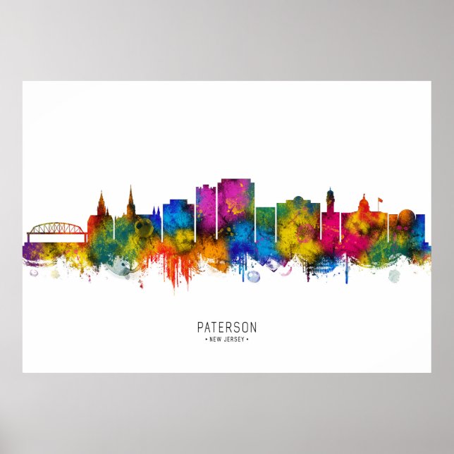Poster Horizonte de Paterson Nova Jersey (Frente)