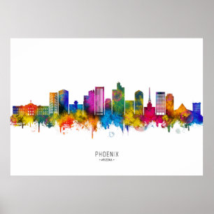 Poster Horizonte de Phoenix Arizona