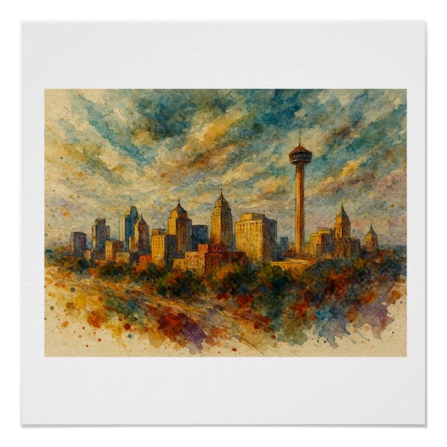 Póster Horizonte de San Antonio,  (Frente)