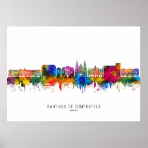 Poster Horizonte de Santiago de Compostela Espanha