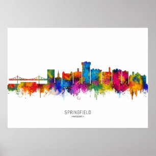 Poster Horizonte de Springfield Missouri