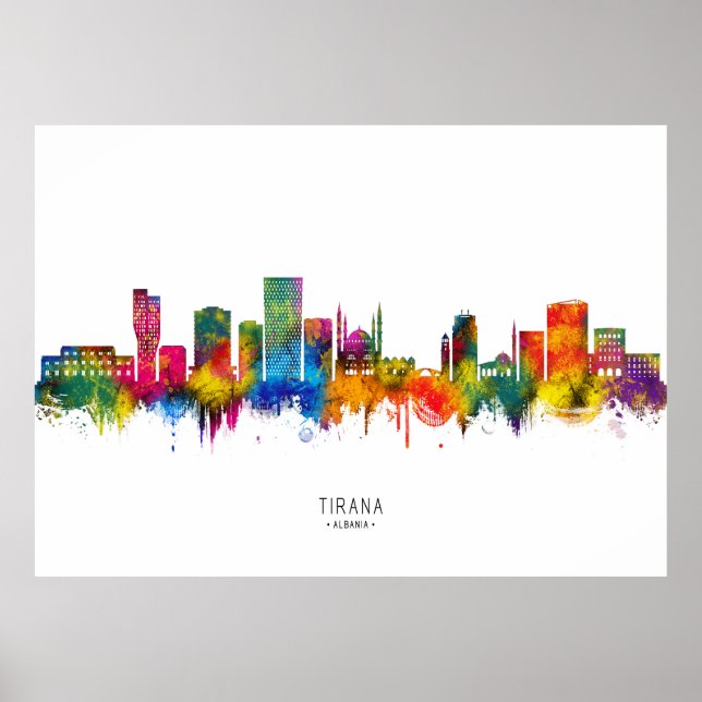 Poster Horizonte de Tirana Albânia (Frente)
