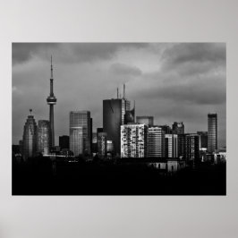 Poster Horizonte de Toronto a partir da Ponte Pape Ave Nº