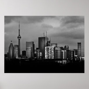 Poster Horizonte de Toronto a partir da Ponte Pape Ave Nº