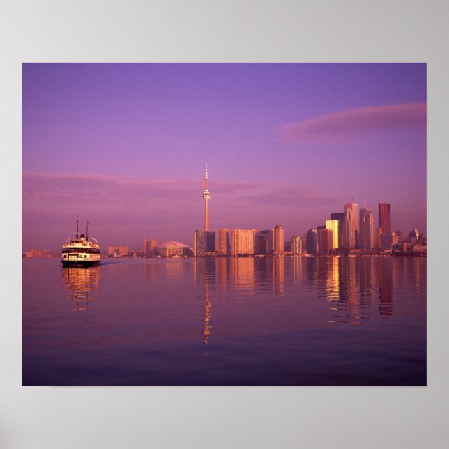 Póster Horizonte de Toronto, Ontário, Canadá (Frente)
