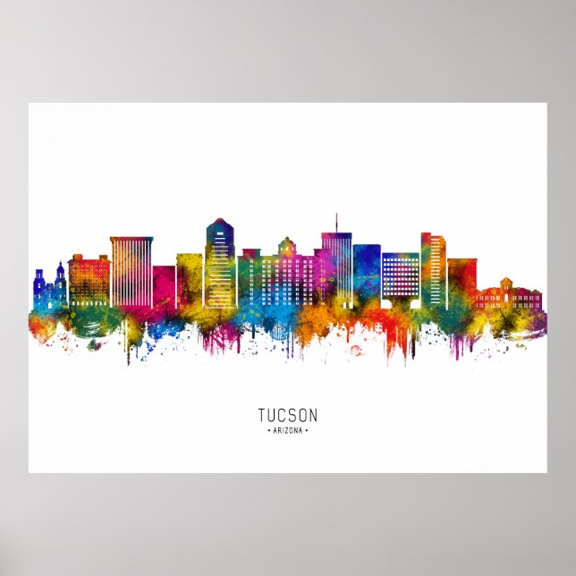 Poster Horizonte de Tucson Arizona (Frente)