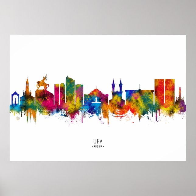 Poster Horizonte de Ufa Rússia (Frente)