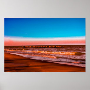 Poster Horizonte do Lago Erie – Paisagem Costeira Pacífic