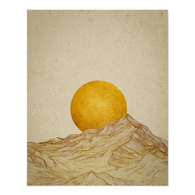 Póster Horizonte Dourado (Frente)