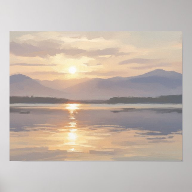 Poster Horizonte Dourado ao Crepúsculo (Frente)