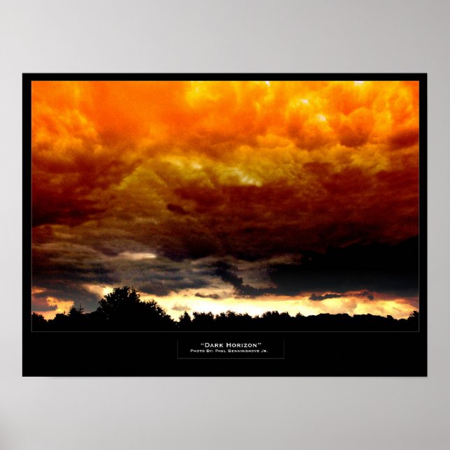 Póster Horizonte escuro (Frente)