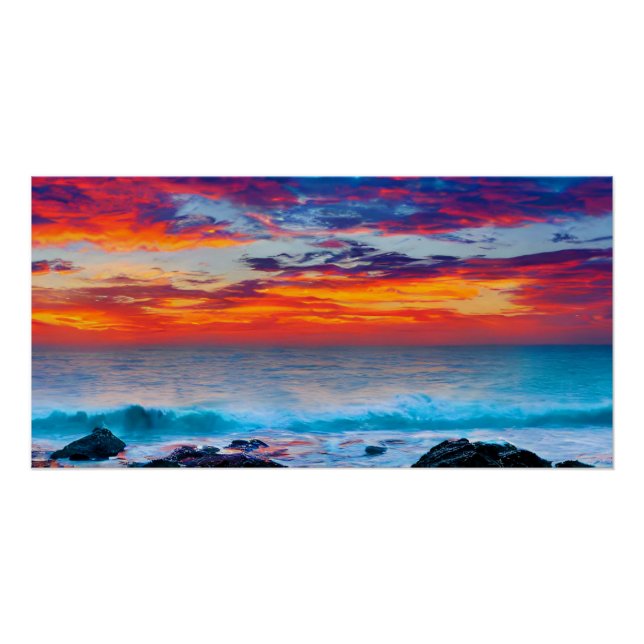 Póster Horizonte Flamejante (Frente)