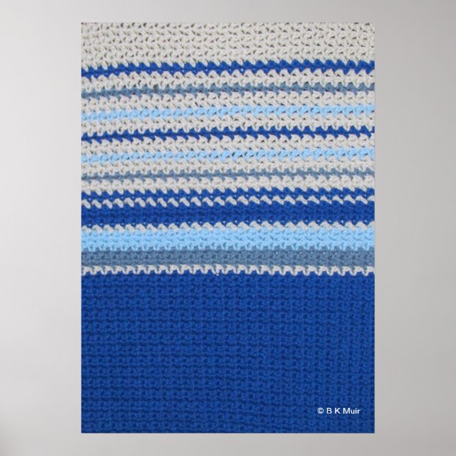 Poster - Horizonte Oceano em Crochet (Frente)