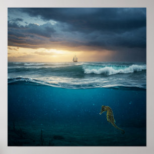 Poster Horizontes acima e abaixo