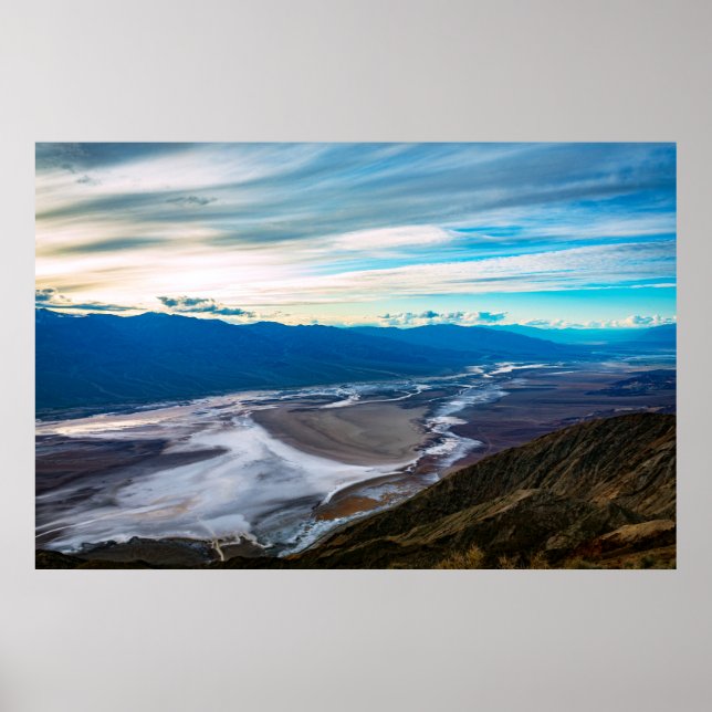 Poster Horizontes Sem Fim Sobre A Bacia De Badwater (Frente)