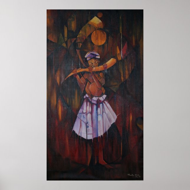 Póster Horn of the Elders Canvas Print (Frente)