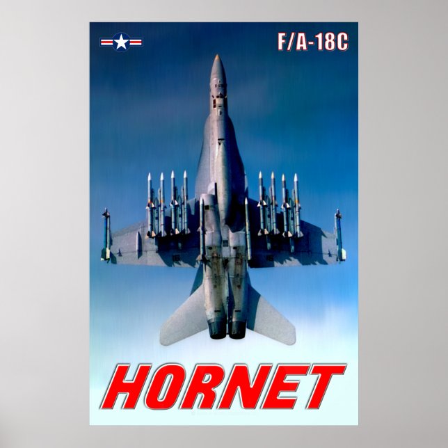POSTER HORNET F/A-18C (Frente)