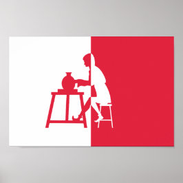 Poster Horningsea flag