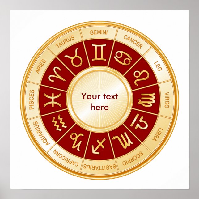 Poster Horoscópio Mandala (Frente)