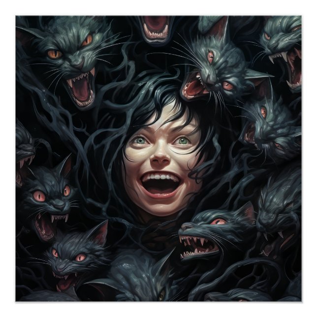 Póster Horror Cat Nightmare (Frente)