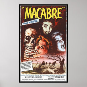 Poster Horror do filme do vintage -