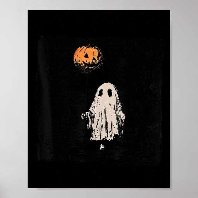 Poster Horror Ghost Halloween Horror Fall Spooky Season V (Frente)