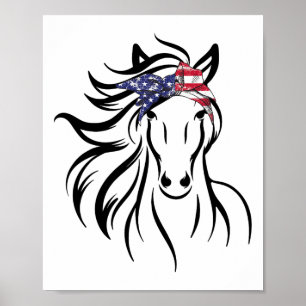 Poster Horse Bandana Tea Para Cavalo Ancorado