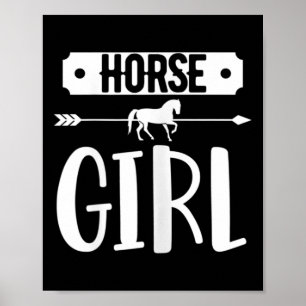 Poster Horse Girl Equestrian Horseback Riding