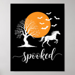 Poster Horse Halloween Equestrian Lover Soky Season