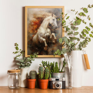 Póster Horse Moderno de Decoração Elegante