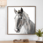 Poster Horse Russo Minimalista Farmhouse Moderna<br><div class="desc">Perfeito para a sua rústica decoração moderna da casa de fazenda, esses posters lindos (ou downloads digitais imprimíveis) apresentam um cavalo com um aspecto minimalista preto-e-branco. As ovelhas incluem também sutil aquarela/destaques pintados de castanho, castanho claro e rosas claro. Escolha o tamanho e a forma do seu próprio poster ou...</div>