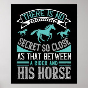Poster Horse Secret Between Rider And His Horse