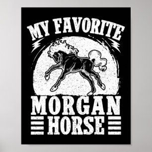Poster Horseback Andando Favorito Cavalo Morgan Rider