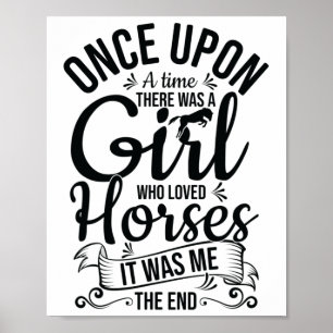 Poster Horseback Riding Girl Engraçado Horse Girl Riding 